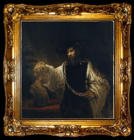 framed  Rembrandt Peale Aristotle with a Bust of Homer, ta009-2